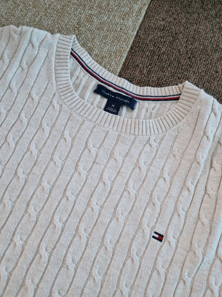 타미 여성 케이블 반팔 니트 이미지