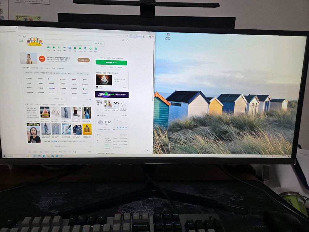 삼성 34인치 WQHD 21:9 울트라와이드 모니터 이미지