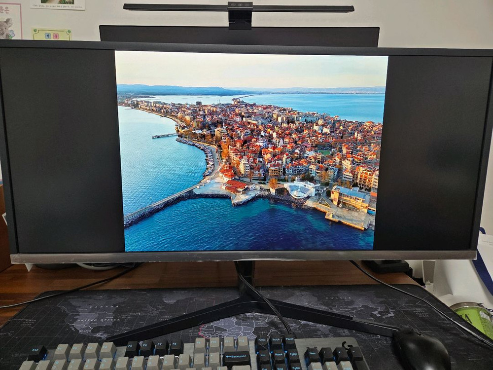 삼성 34인치 WQHD 21:9 울트라와이드 모니터 이미지