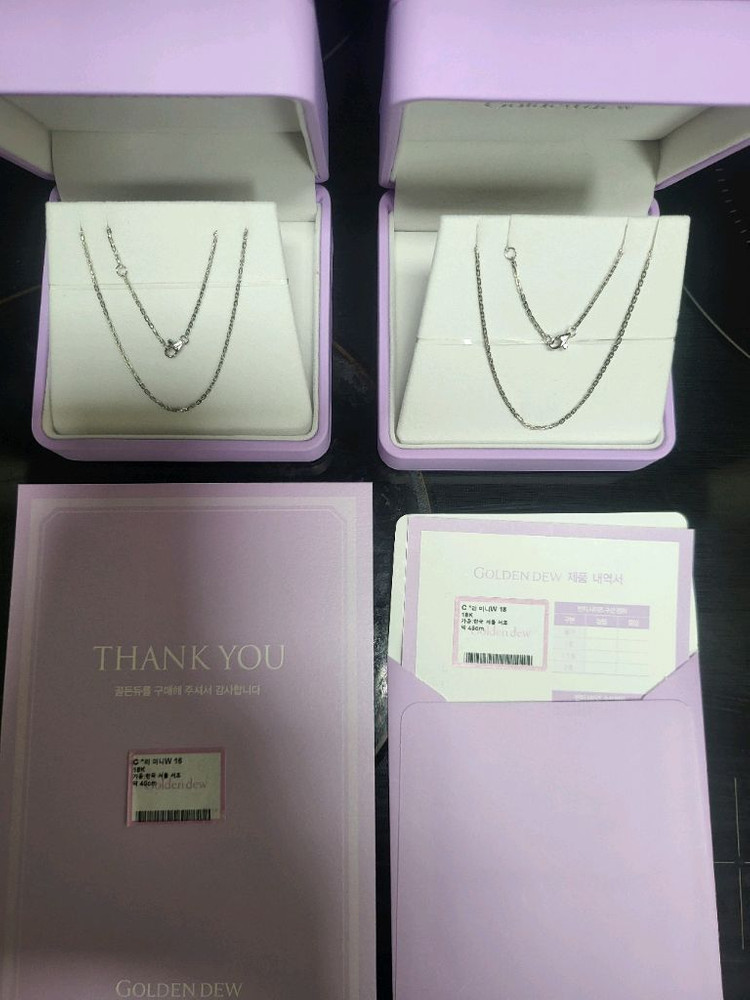 골든듀 리미니 18k 화골 체인 이미지