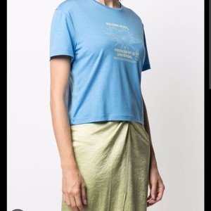 팔로마울 paloma wool 프린팅 반팔티 블루 XS 국내정품 이미지