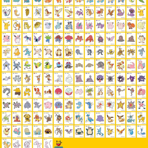 포켓몬띠부씰 1.2세대 3자리 이미지