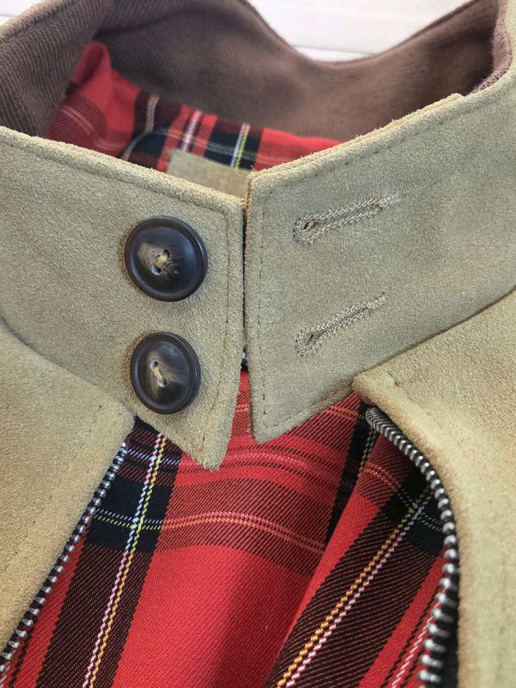 민트급 차메카지 가죽 누벅 블루종 3xl (105~110) 이미지