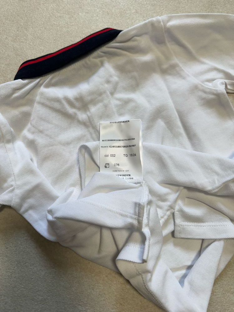 몽클레어 긴팔 카라티 24m 새상품 이미지