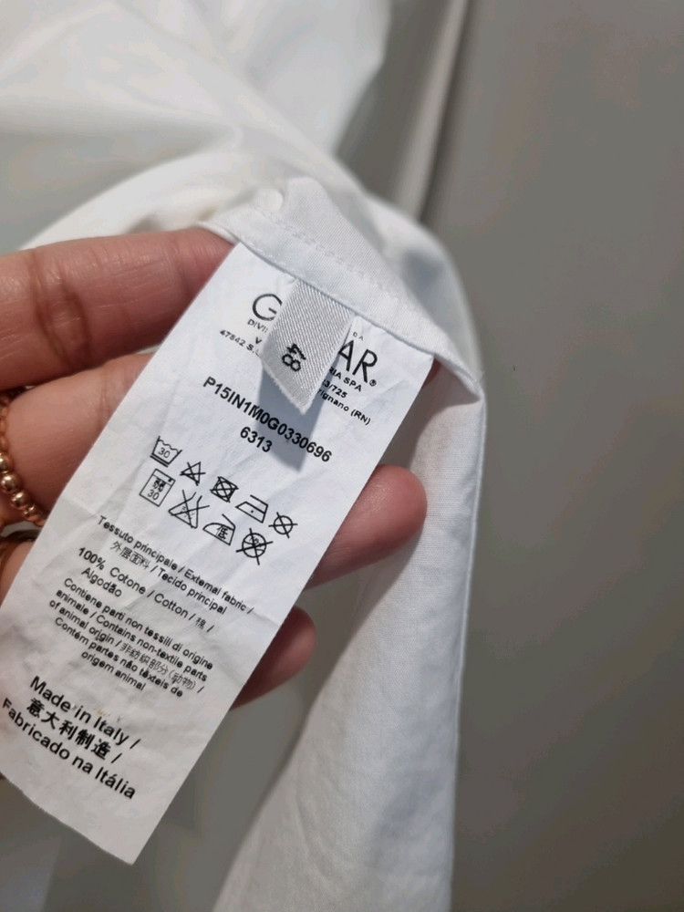 N21 넘버21 화이트 셔츠 블라우스 48사이즈 루즈핏 이미지