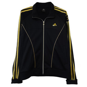 아디다스 금장 트랙탑져지블랙 여성 95M 저지 이미지