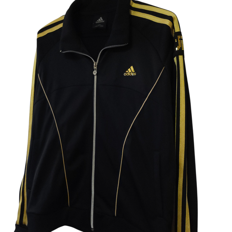아디다스 금장 트랙탑져지블랙 여성 95M 저지 이미지