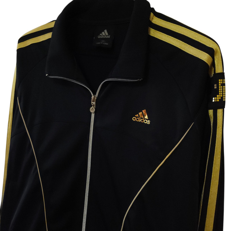 아디다스 금장 트랙탑져지블랙 여성 95M 저지 이미지