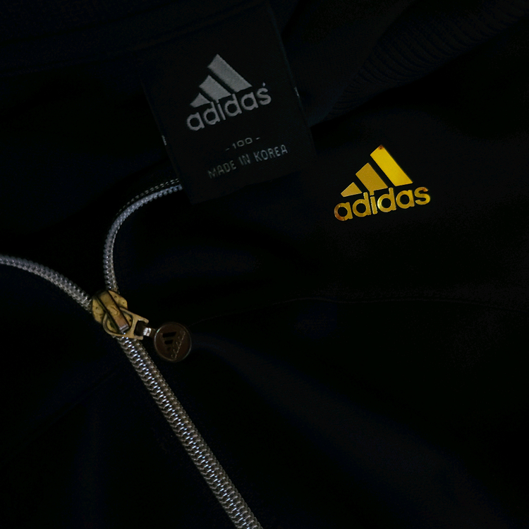 아디다스 금장 트랙탑져지블랙 여성 95M 저지 이미지