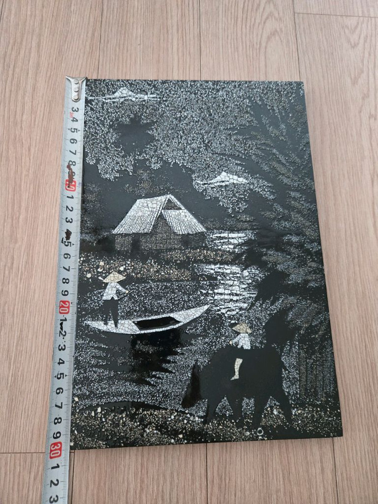 흑백 그림 액자 이미지