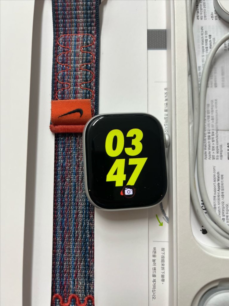 애플워치10 46mm 실버 SS급 이미지