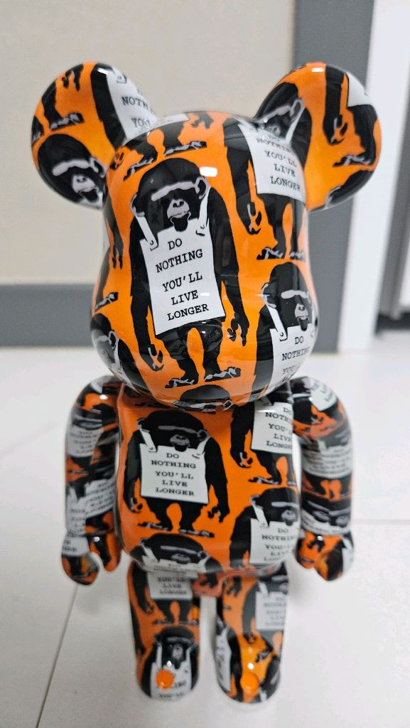 베어브릭 RIOT COP+MONKEY SIGN 400%+100% 이미지