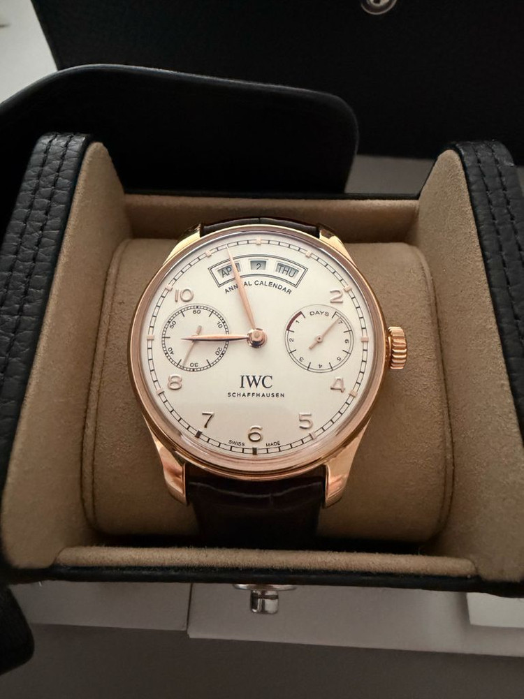 IWC 7데이즈 에뉴얼캘린더 IW503504 로즈골드 이미지