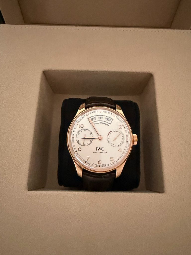 IWC 7데이즈 에뉴얼캘린더 IW503504 로즈골드 이미지