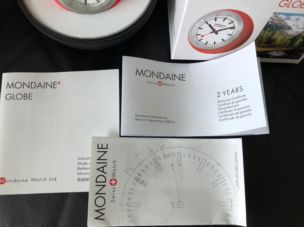 몬데인 탁상시계 미사용 새상품 이미지