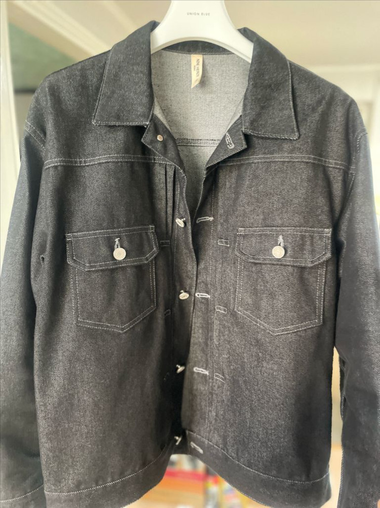 남자 흑청 데님자켓 이미지