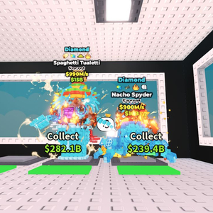 브레인롯즈 훔치기 브훔 1+1 다이아 스파게트 변기 990m 다이아 나쵸 스파이더 거미 이미지