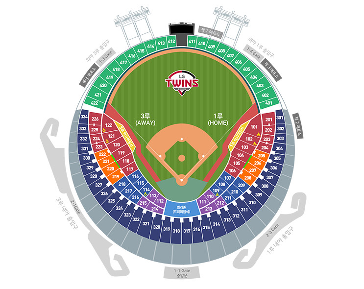 4/15 수 롯데vsLG 3루 오렌지, 네이비 2~6연석 롯데자이언츠 엘지트윈스 이미지