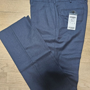 남성 정장 바지 순모 체크네이비 88 춘추복 새상품 이미지