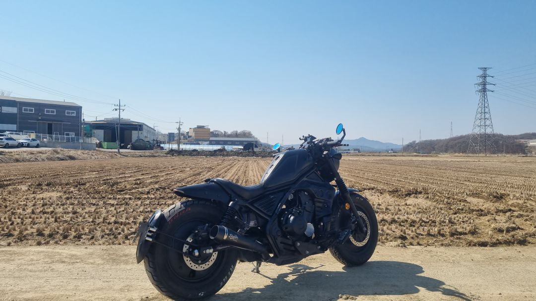 등록대행혼다 레블 500 21년식/6천실키로수/디아블로풀튜닝/구변완/급매 이미지