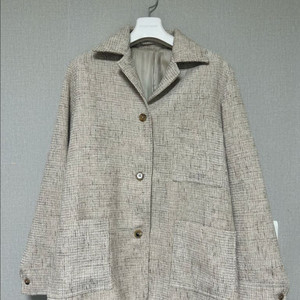 브라운야드 베이지 트위드 자켓 1사이즈 이미지