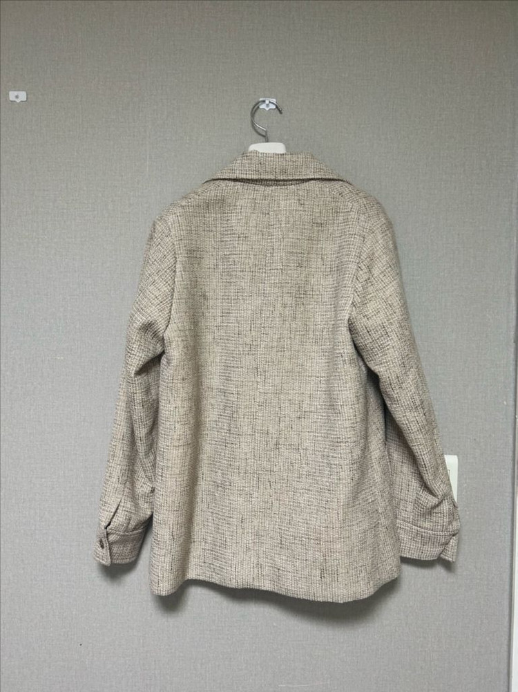 브라운야드 베이지 트위드 자켓 1사이즈 이미지