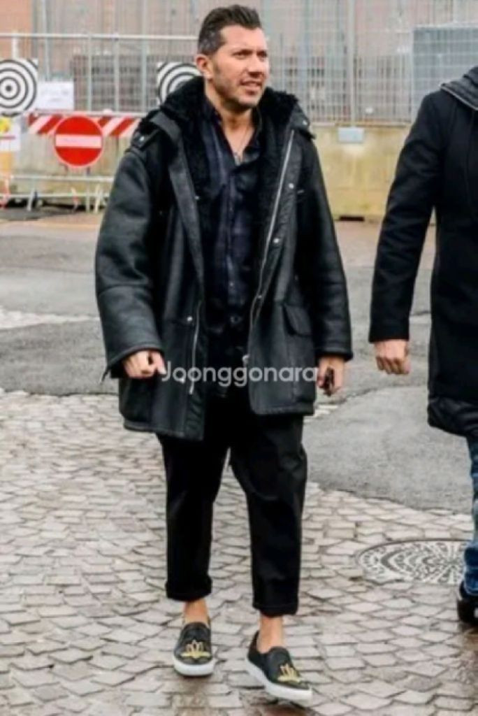 정품 Marcelo Burlon County of Milan 마르셀로 불론 남성 바지 드롭 크로치 조거 팬츠 이미지