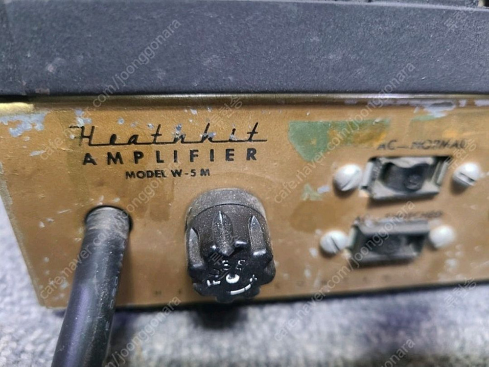 heathkit w5m.mono mono 진공관 파워 앰프 이미지