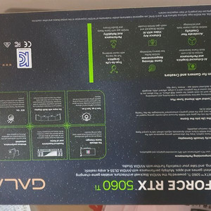 갤럭시 RTX 5060 Ti black oc classic 그래픽카드 이미지