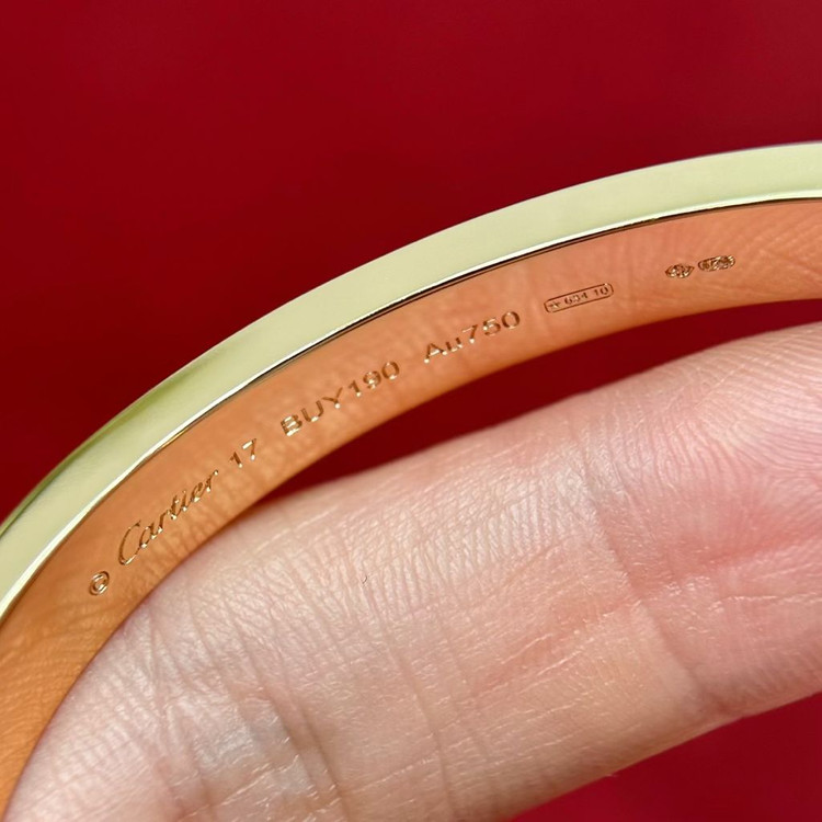 까르띠에 러브 풀파베 팔찌 이미지