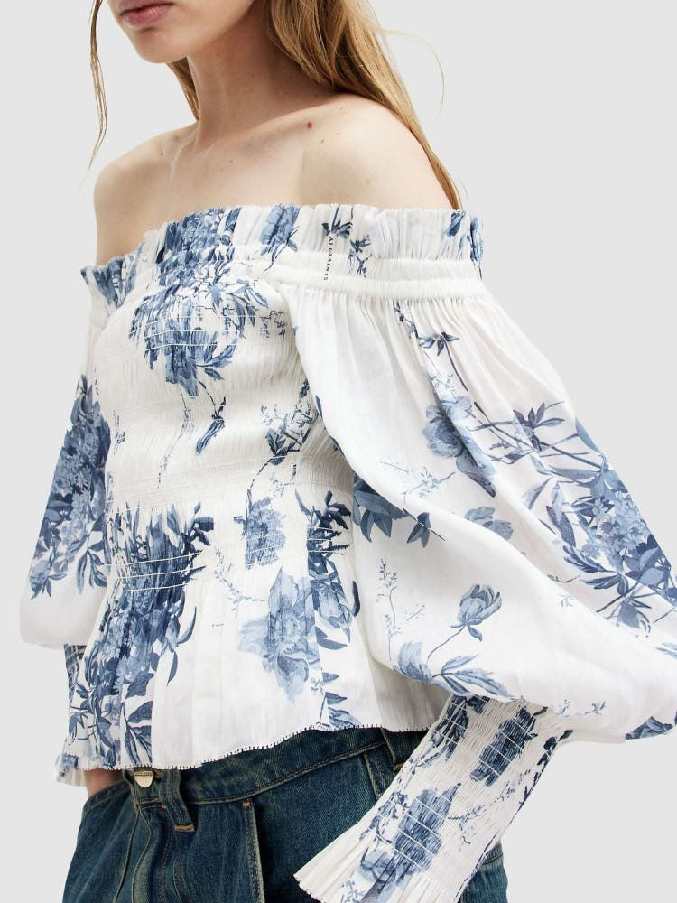 올세인츠 오프숄더 블라우스 (환승연애 나연 블라우스) 이미지