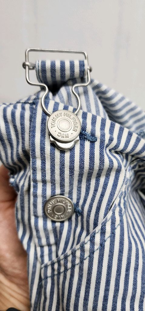 타미힐피거 키즈 스트라이프 멜빵바지 판매합니다 이미지