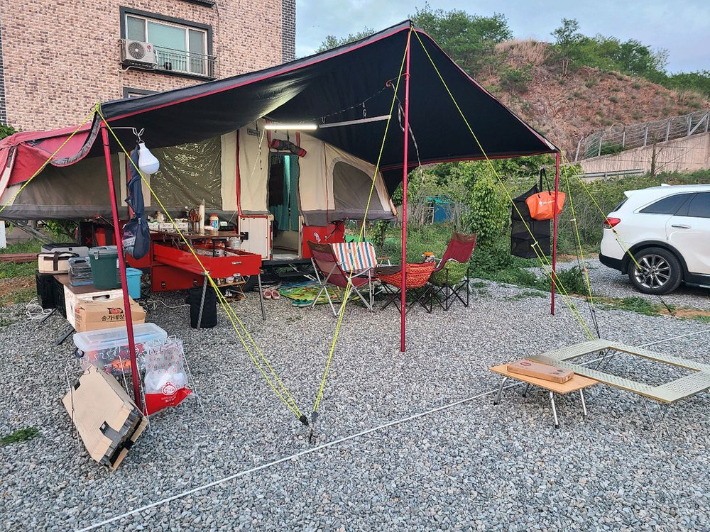 신화 T7 텐트트레일러 판매 / 풀옵션급 / 풀타프·모기장스크린 포함 이미지