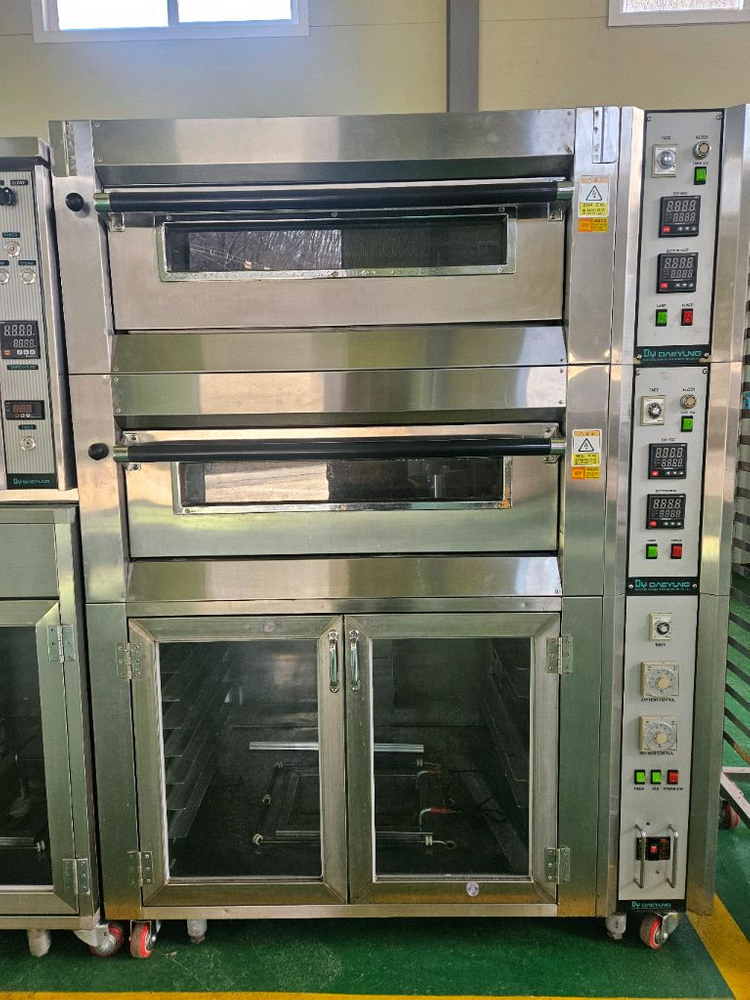 대영 2매 2단 데크오븐 + 하부발효기 (하부다이 변경가능) 이미지
