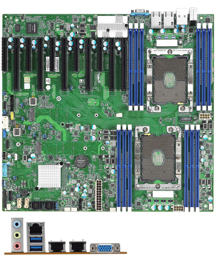 서버용 TYAN DUAL MAIN B/D + XEON GOLD 6252 24Core CPU 2개 이미지