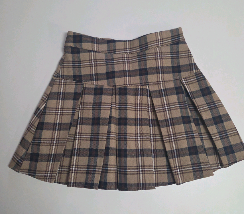체크 플리츠 스커트 S 이미지