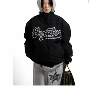 이알티알 야구점퍼 자켓 블랙 이미지