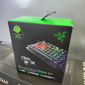레이저 업그레이드 키캡 그린색상 판매합니다. 이미지