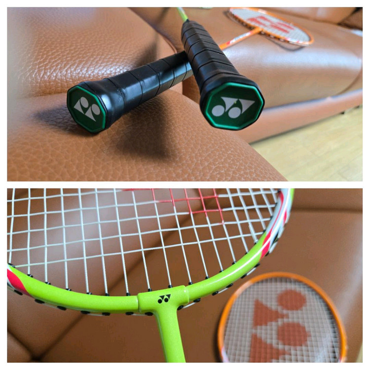 요넥스 GR-360 배드민턴 라켓 2개 세트(셔틀콕 포함) 이미지