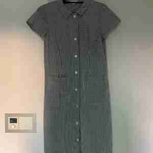 again paris 반팔 체크 원피스 이미지