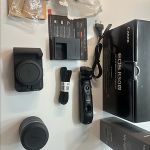 캐논 eos r50v 카메라 렌즈킷 그립포합