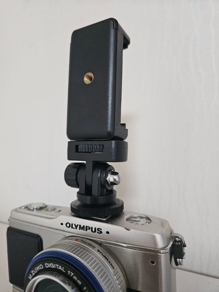 카메라 핫슈 모니터용 휴대폰 마운트 캐논 니콘 소니 DSLR 유연한 삼각대 어댑터 360 회전 거치대 이미지