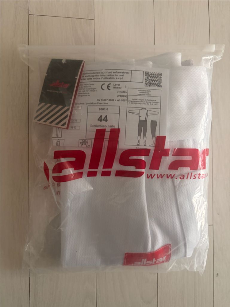 알스타 도복하의(FIE)(스타텍스) 오른 44사이즈 (새상품) 이미지