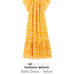 바네사브루노 머스타드 벨라 드레스 원피스 휴양지룩 이미지