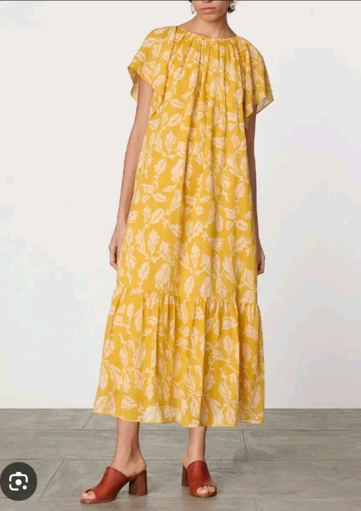 바네사브루노 머스타드 벨라 드레스 원피스 휴양지룩 이미지