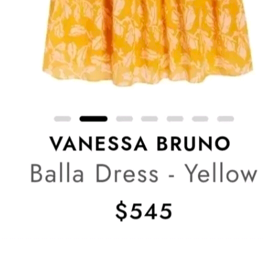바네사브루노 머스타드 벨라 드레스 원피스 휴양지룩 이미지