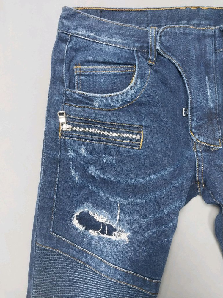 [30] 발망 데미지 디스덧댐 바이커진 청바지 이미지