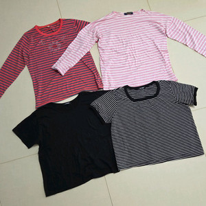 (택비만받을게요) 프리사이즈 여성 단가라긴팔 반팔 이미지