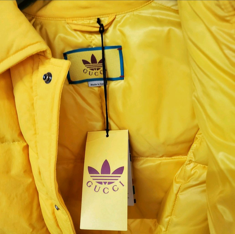 구찌 아디다스 콜라보 다운 재킷 점퍼 팝니다 이미지