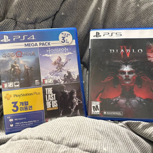 플스 씨디팔아요 플스5 디아블로4, 메가팩(갓오브워, 호라이즌) 이미지